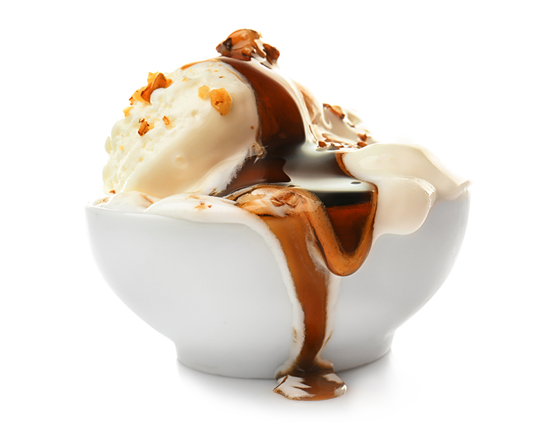 Caramel sauce - toppings for ice creams