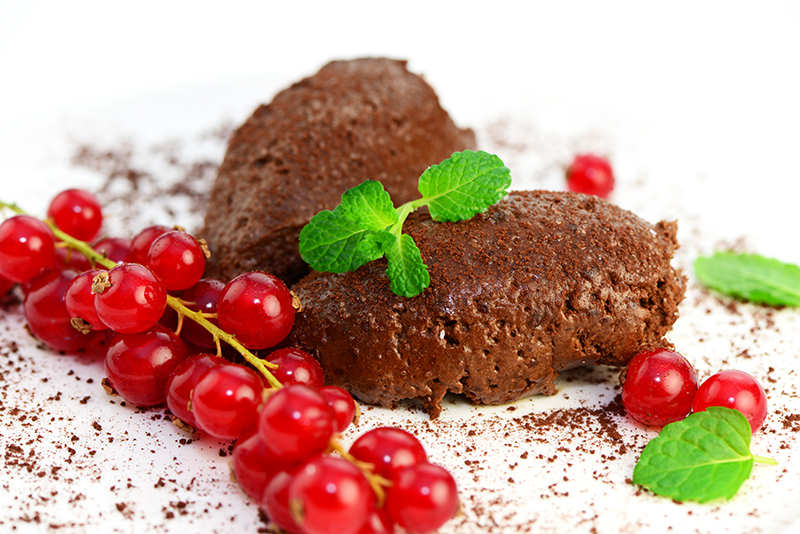 Mousse au chocolat is one of the most famous French foods