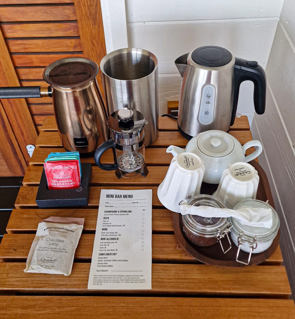 In-room Velvetiser™ at the Rabot Hotel